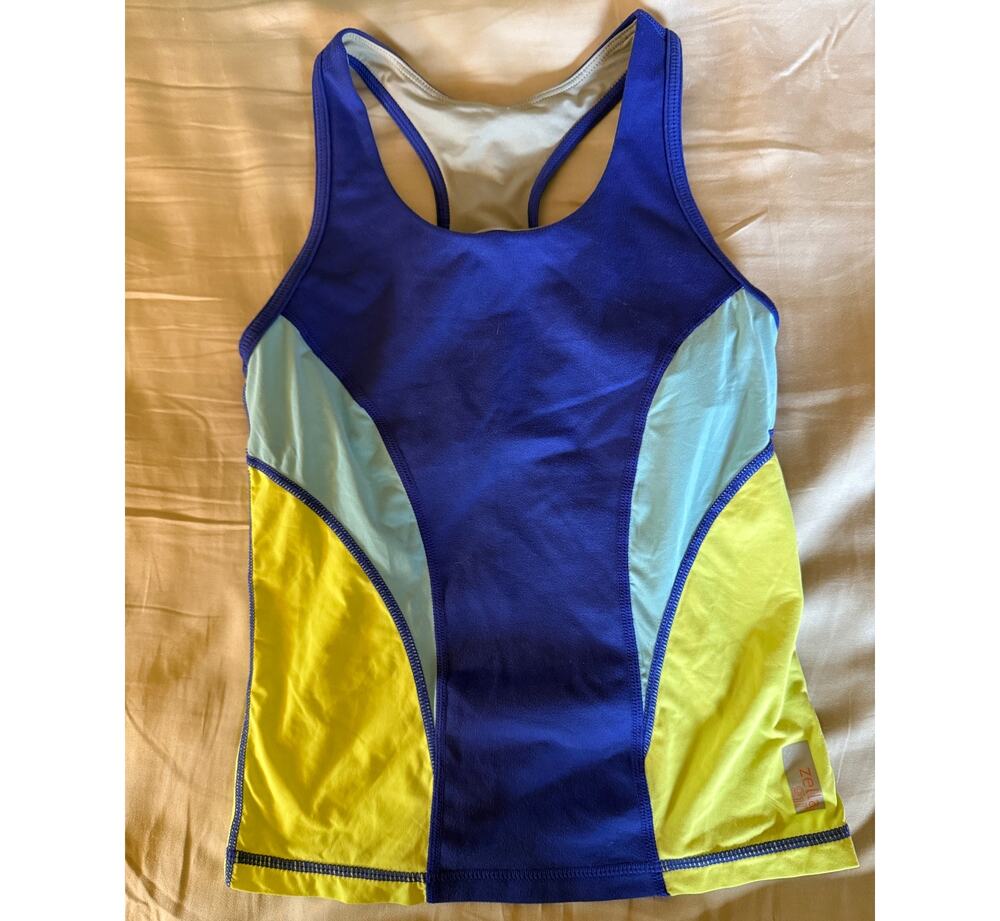 Zella Girl blue tank size medium 8-10
